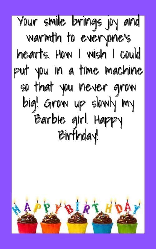 birthday wishes for little daughter